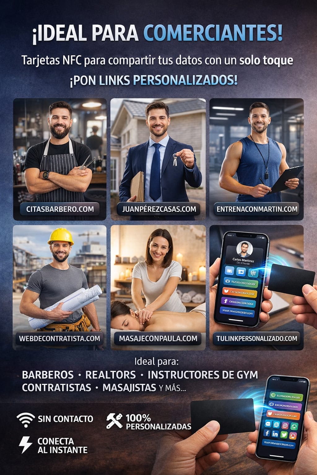 Tarjeta  Inteligente  Comparte tu Negocio con un Toque"